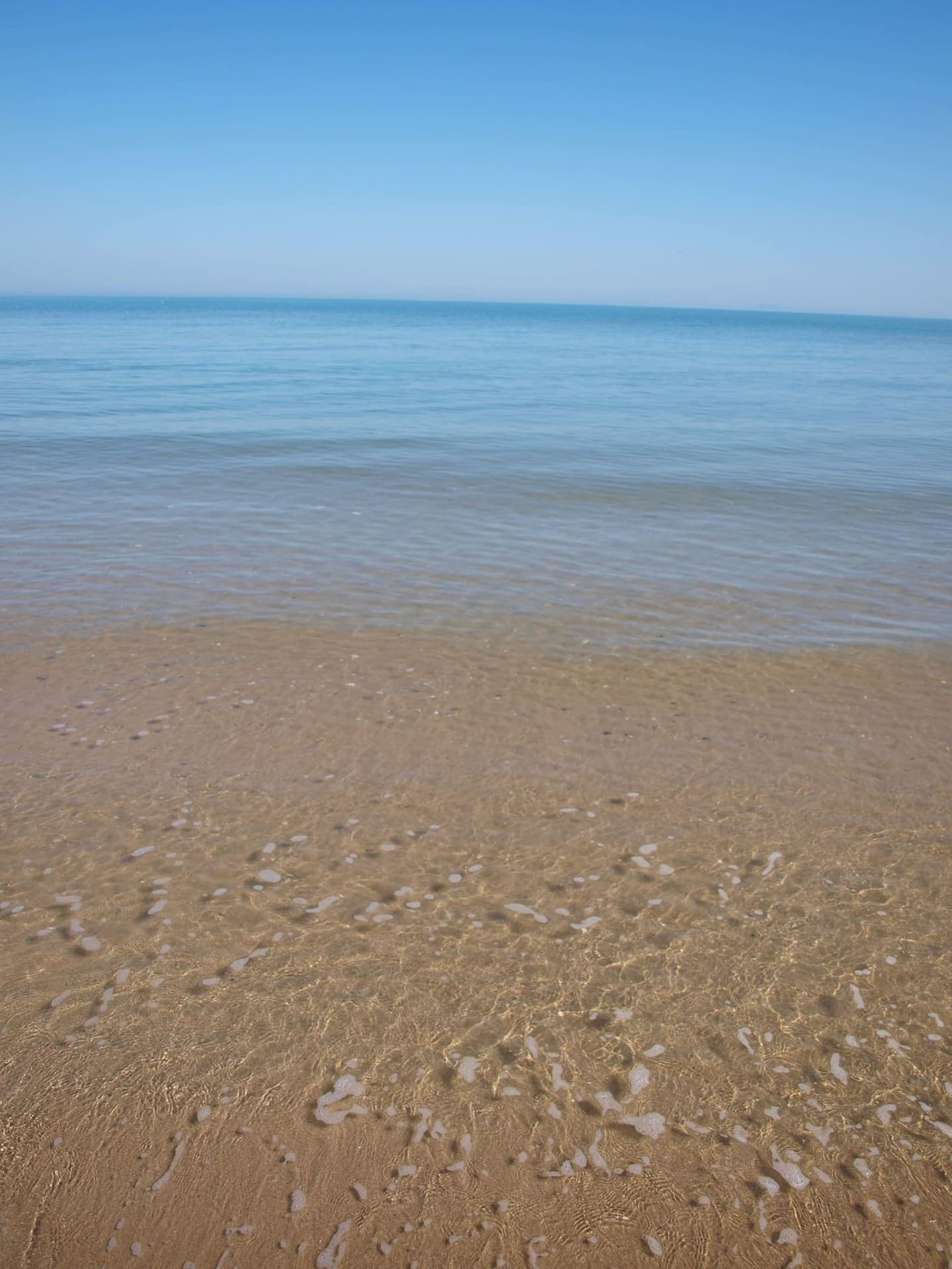 Wide sandy beach at Marina di Lesina