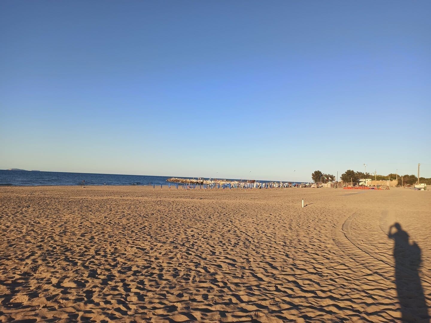 Wide sandy beach at Marina di Lesina