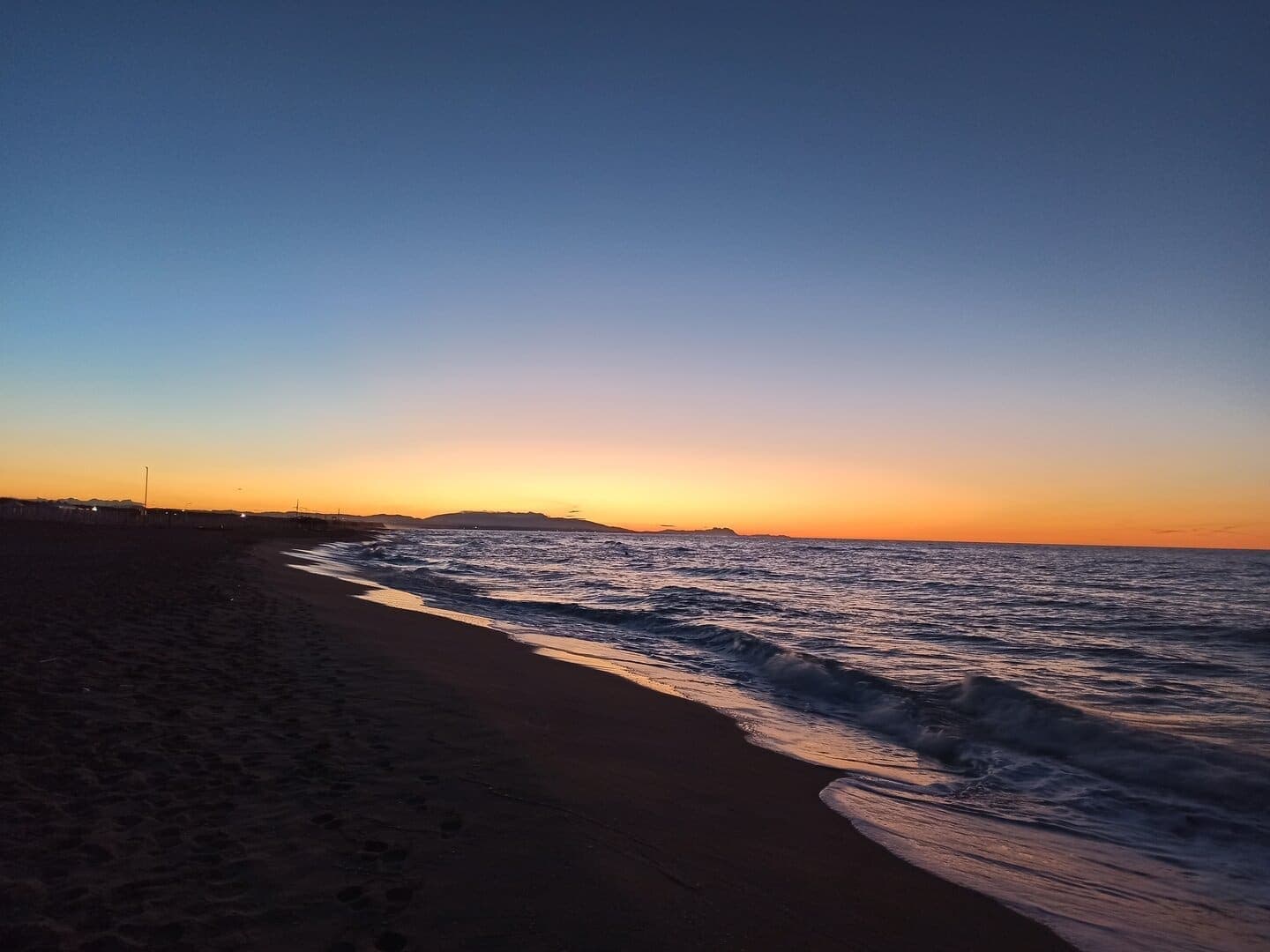 Golden sunset on the Gargano shore