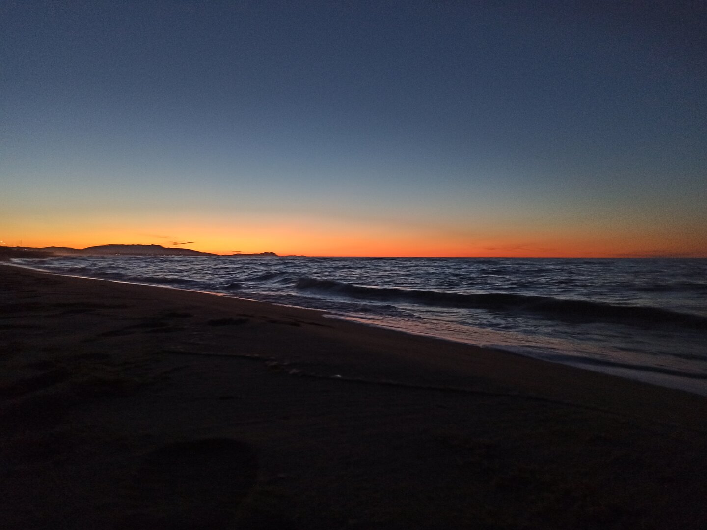 Tramonto sul mare a Marina di Lesina